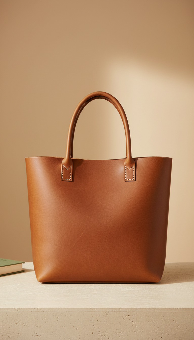 Full Grain Leather Market Tote