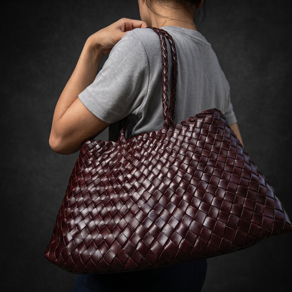 The Belgravia Tote, full-grain leather tote bag women's