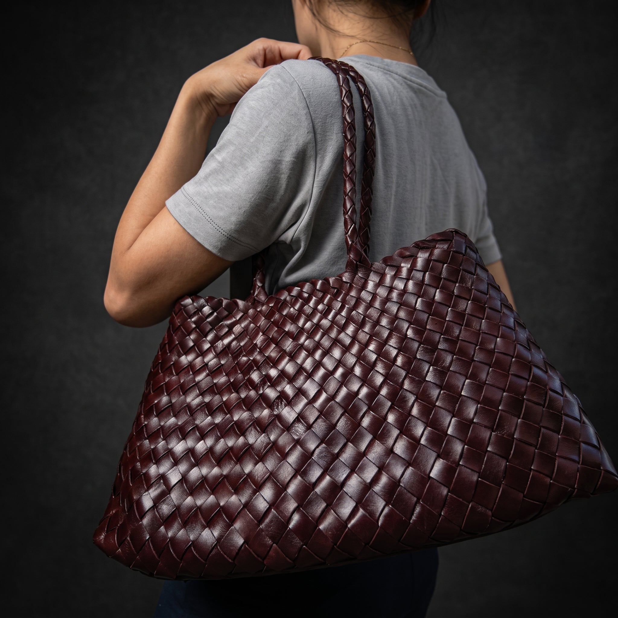 The Belgravia Tote, full-grain leather tote bag women's