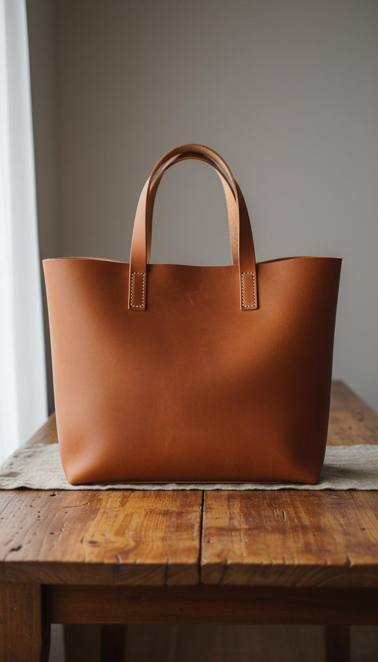 Handcrafted Leather Tote Bag