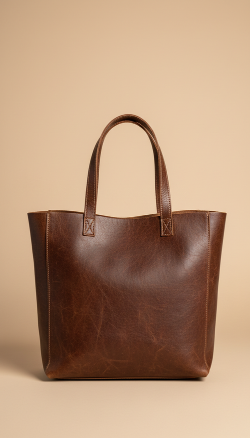 Recycled Leather Tote Bag