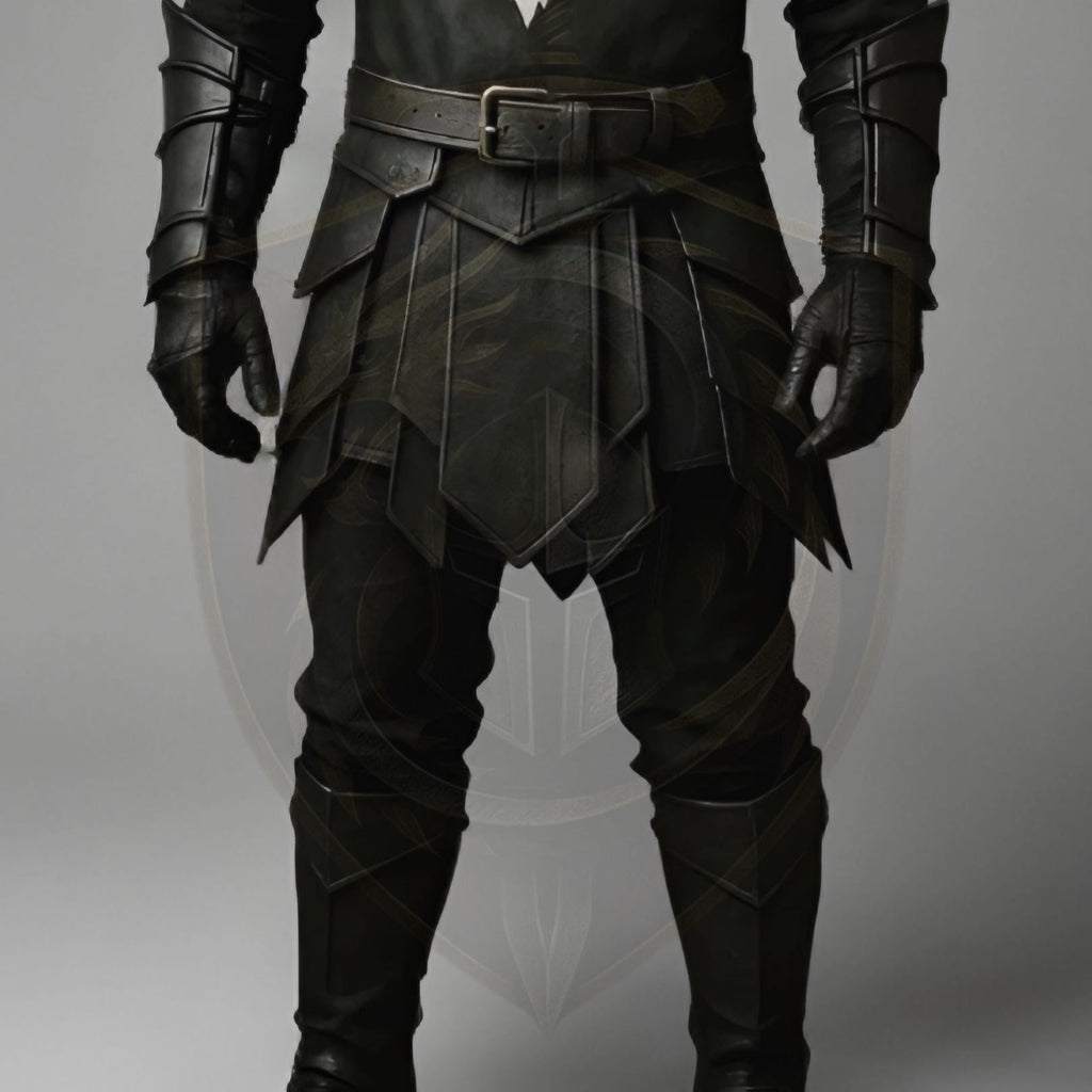 Medieval Black Knight Armor Dragon Crest