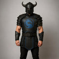 Black & Blue Ninja Warrior Leather Armor – Dragon Emblem Cosplay Suit - Verlain London