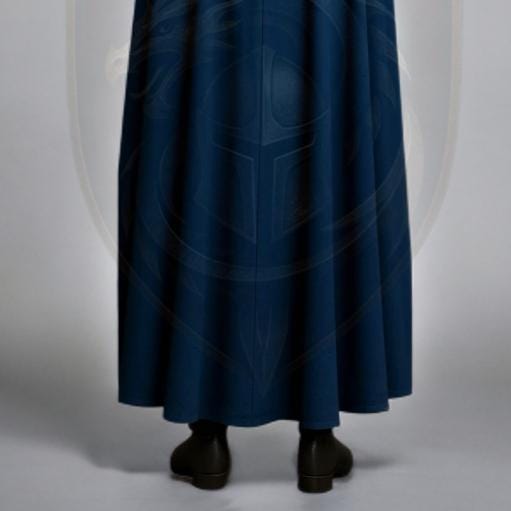 Women’s Blue Leather Armor Cloak