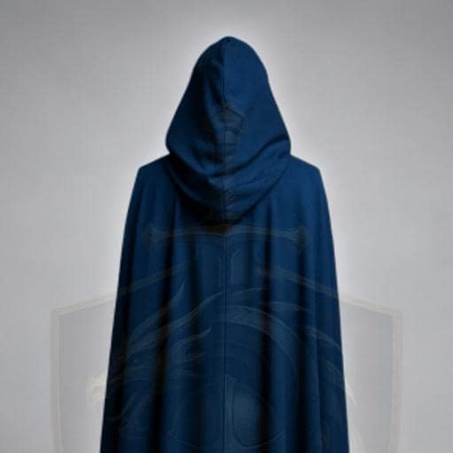 Women’s Blue Leather Armor Cloak