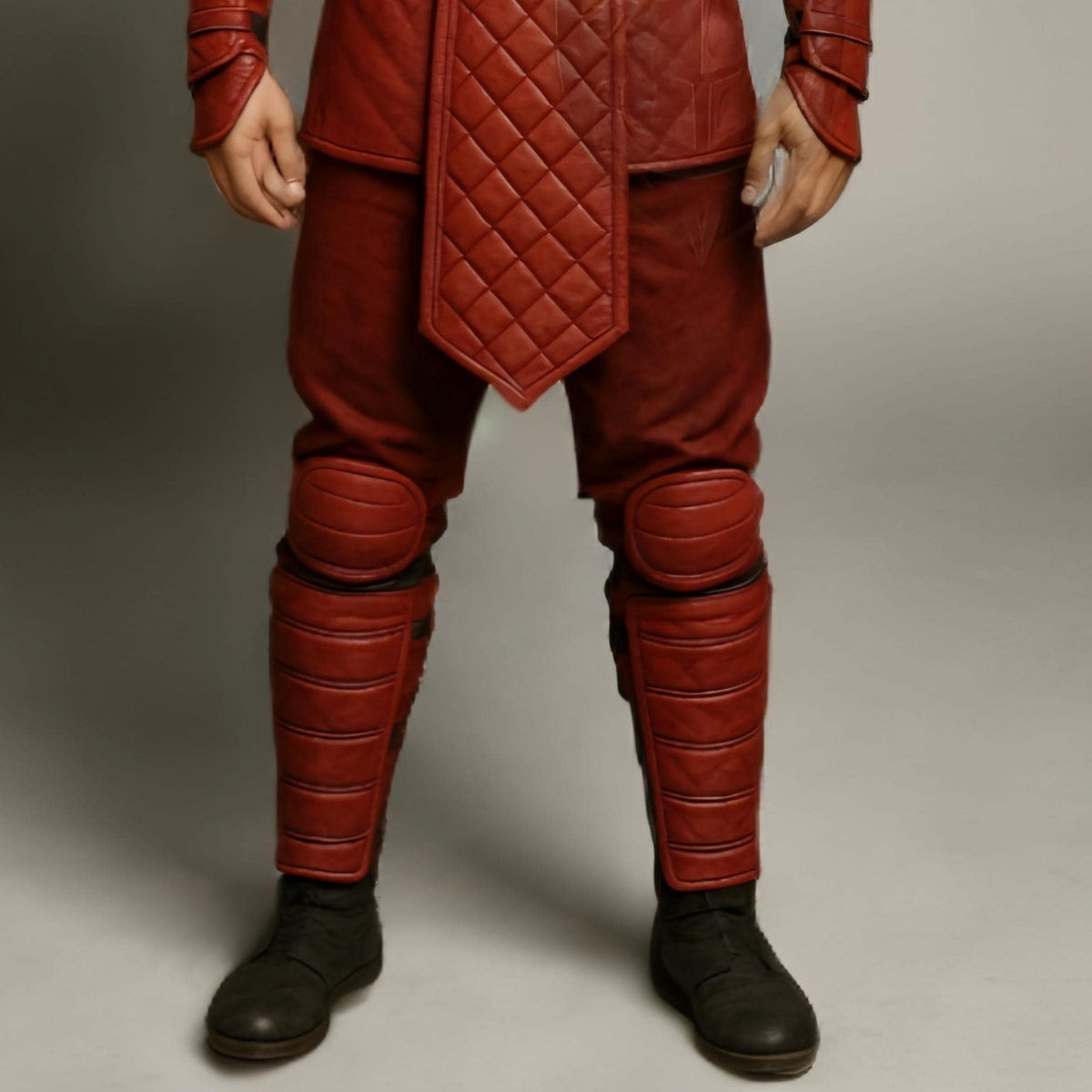 Red Ninja Assassin Cosplay Costume – Hooded Warrior Armor Suit - Verlain London