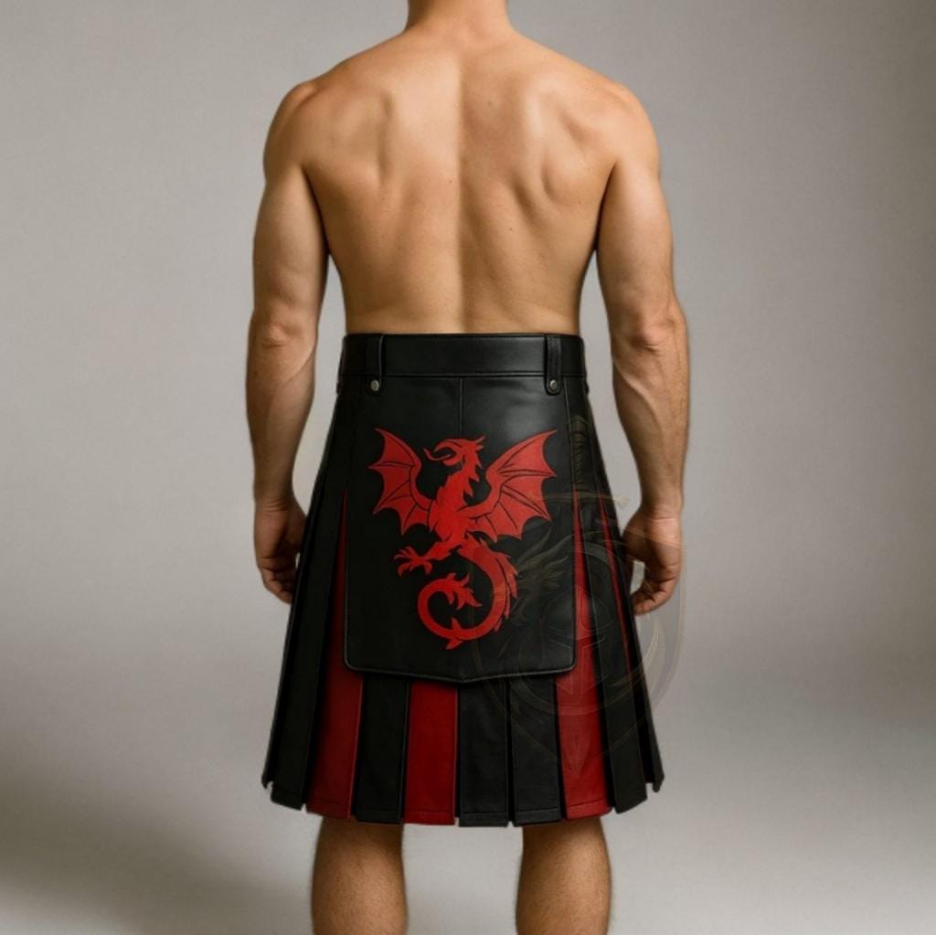 Dragon Warrior Leather Kilt