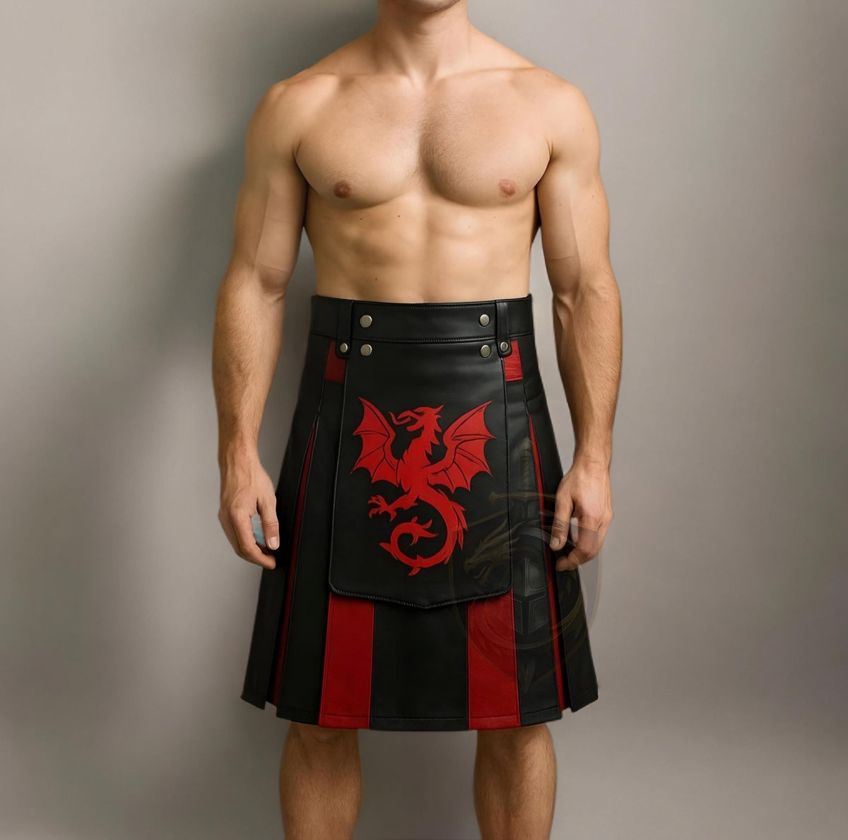 Dragon Warrior Leather Kilt