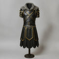 Viking Leather Armor with Fur Collar – Norse LARP & Cosplay Costume - Verlain London
