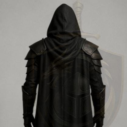 Dark Knight Armor Costume with Skull Chestplate