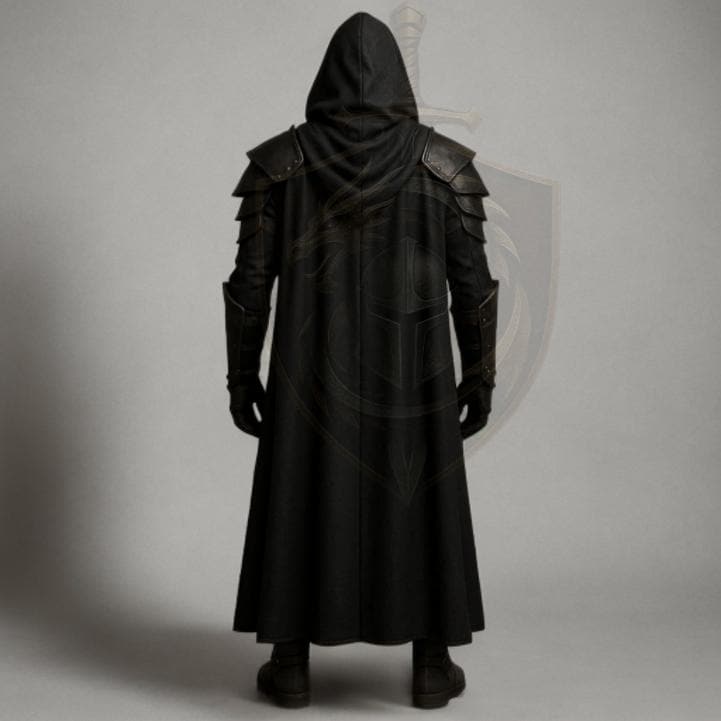 Dark Knight Armor Costume with Skull Chestplate