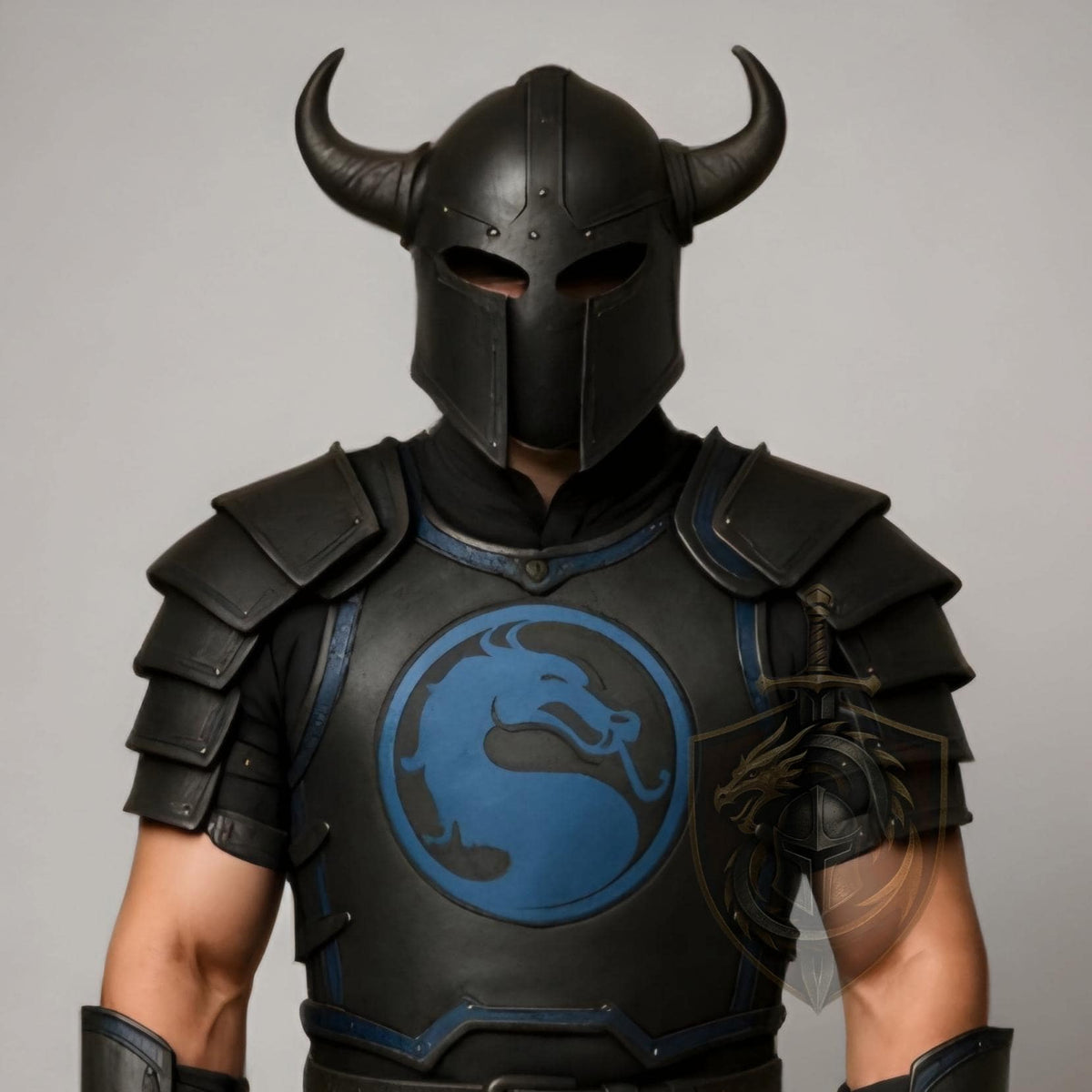 Black & Blue Ninja Warrior Leather Armor – Dragon Emblem Cosplay Suit - Verlain London