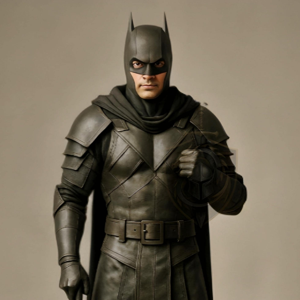 Shadow Knight Leather Cosplay Armor – Black Gothic Hero Costume - Verlain London
