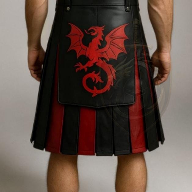 Dragon Warrior Leather Kilt