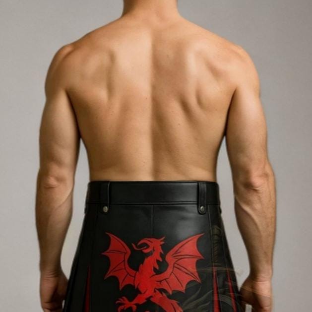 Dragon Warrior Leather Kilt