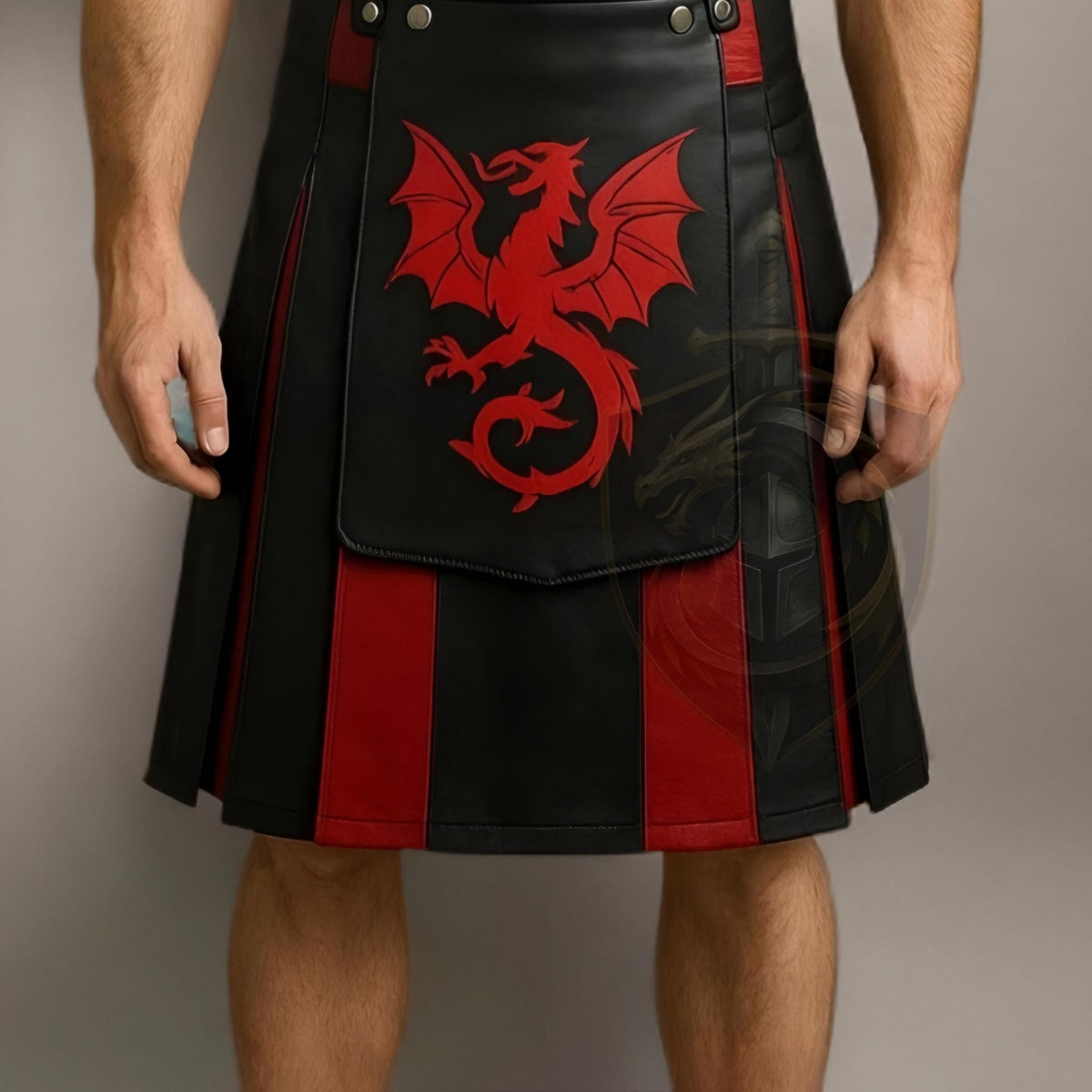 Dragon Warrior Leather Kilt