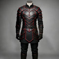 Dark Knight Black Red Leather Armor