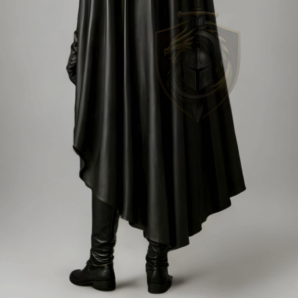 Women's Black Leather Warrior Armor for LARP & Cosplay - Verlain London