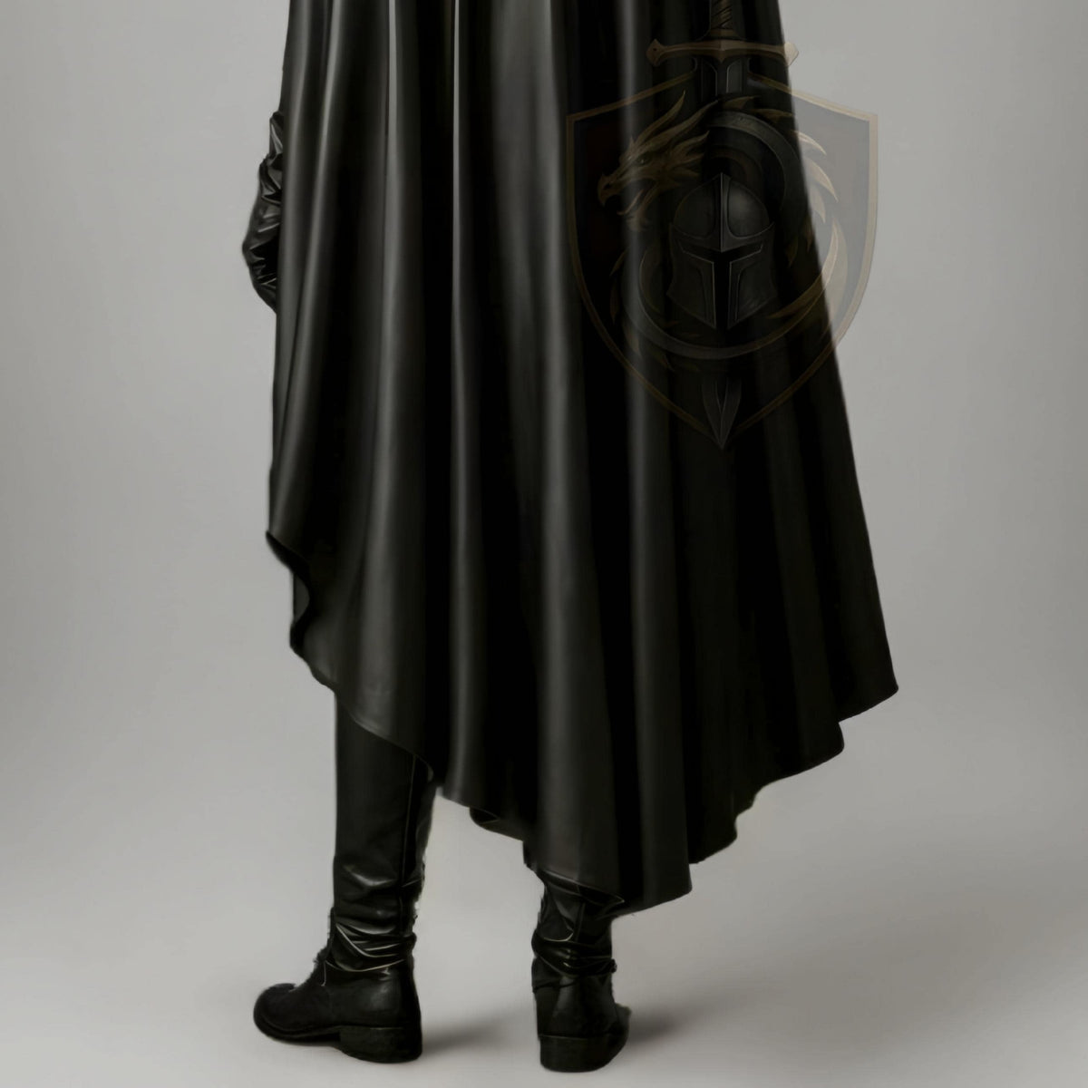 Women's Black Leather Warrior Armor for LARP & Cosplay - Verlain London