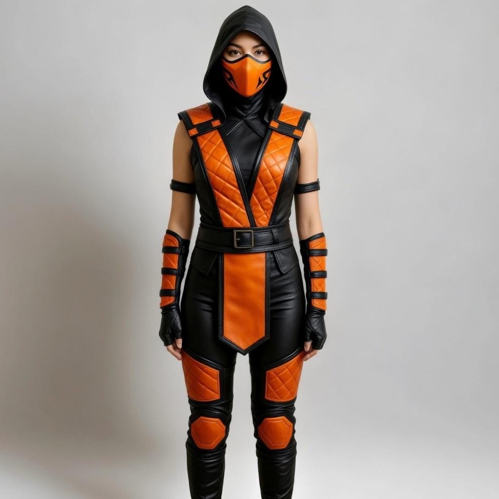 Mortal Kombat Womens Ninja Armor Costume