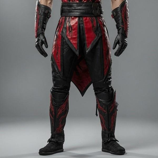 Handmade Leather Ninja Warrior Hooded Armor Set Leat