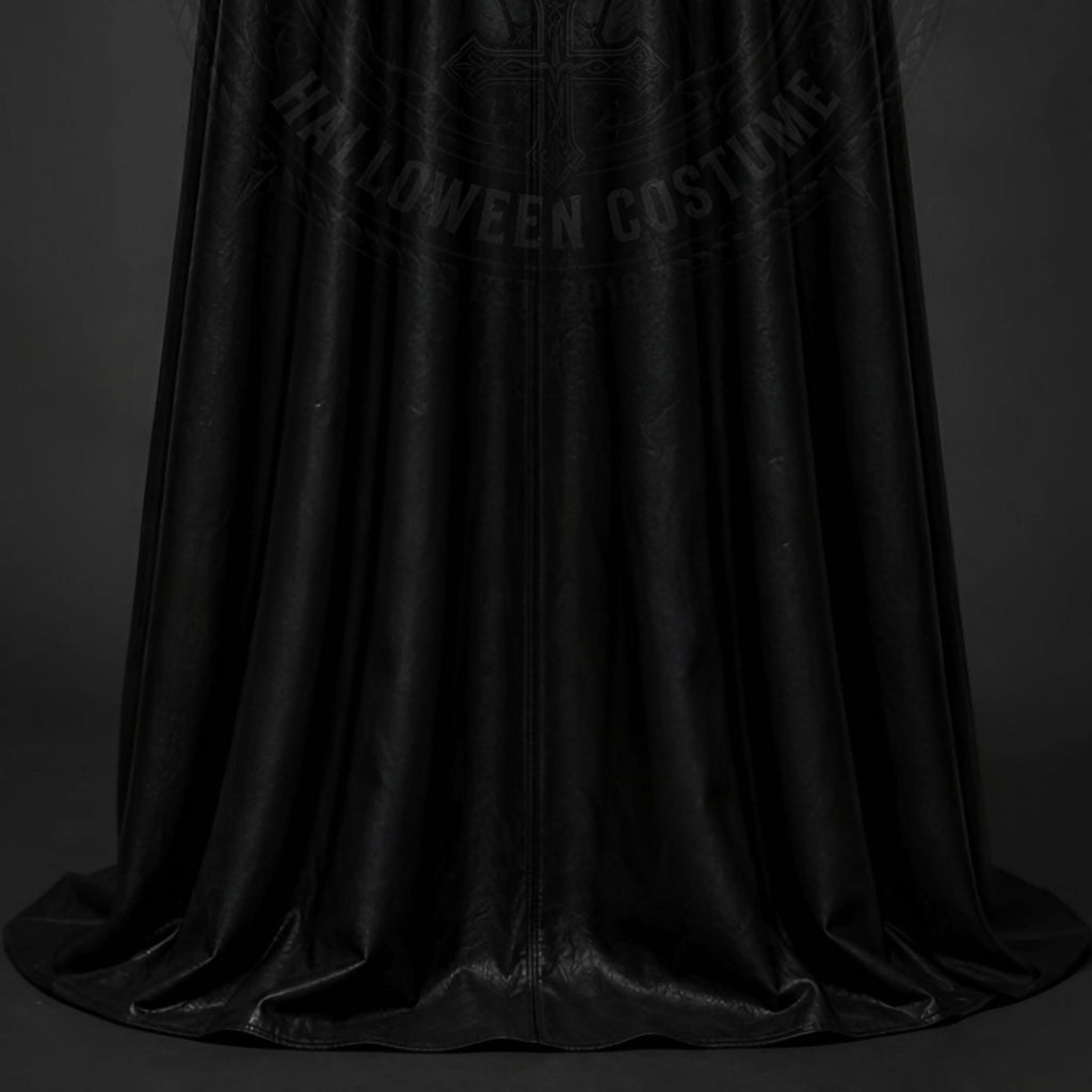 Black Gothic Nun Costume with Hooded Cloak – Women's Halloween Cosplay - Verlain London