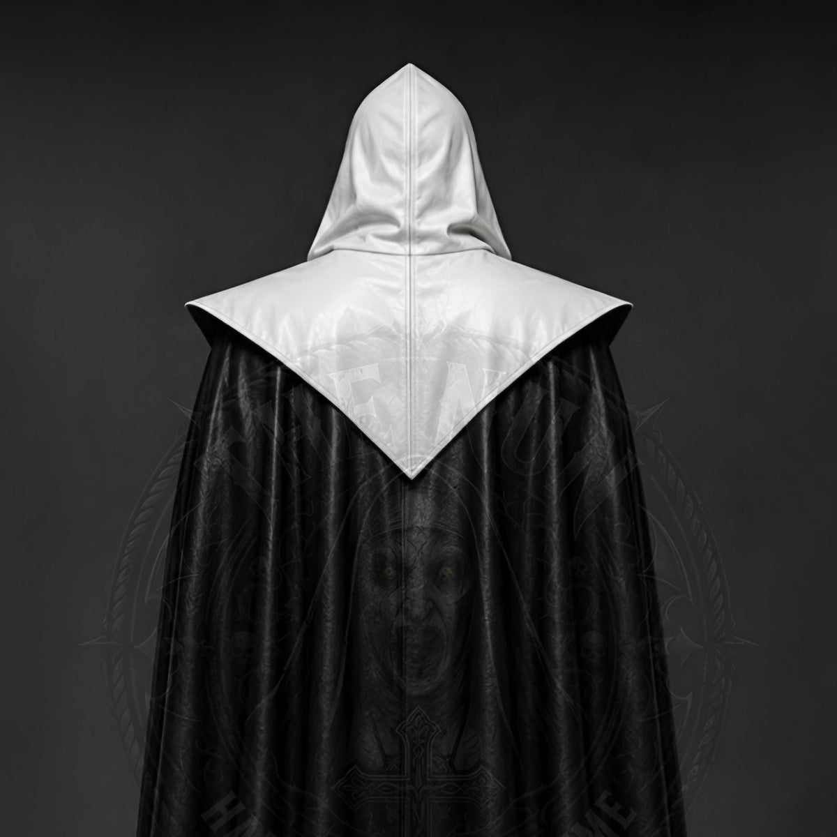 Black Gothic Nun Costume with Hooded Cloak – Women's Halloween Cosplay - Verlain London