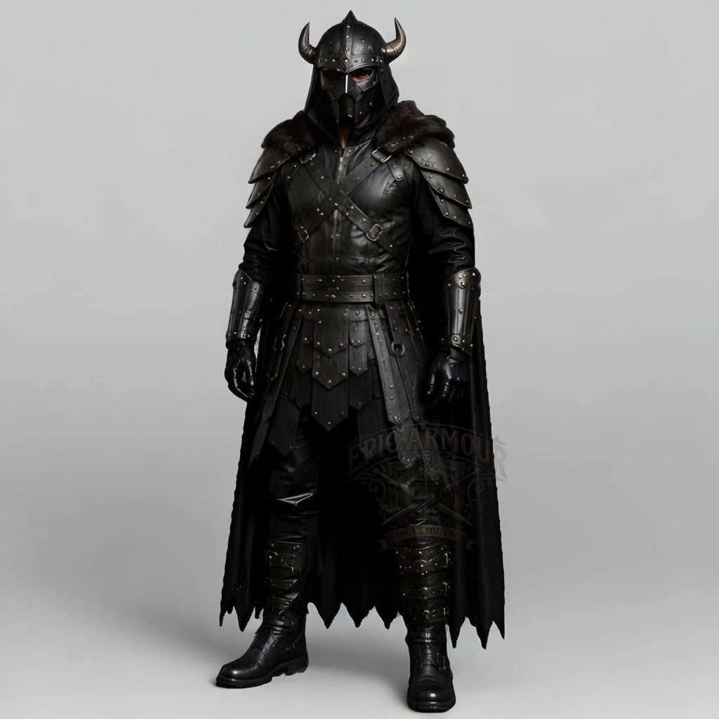 Black Leather Viking Armor