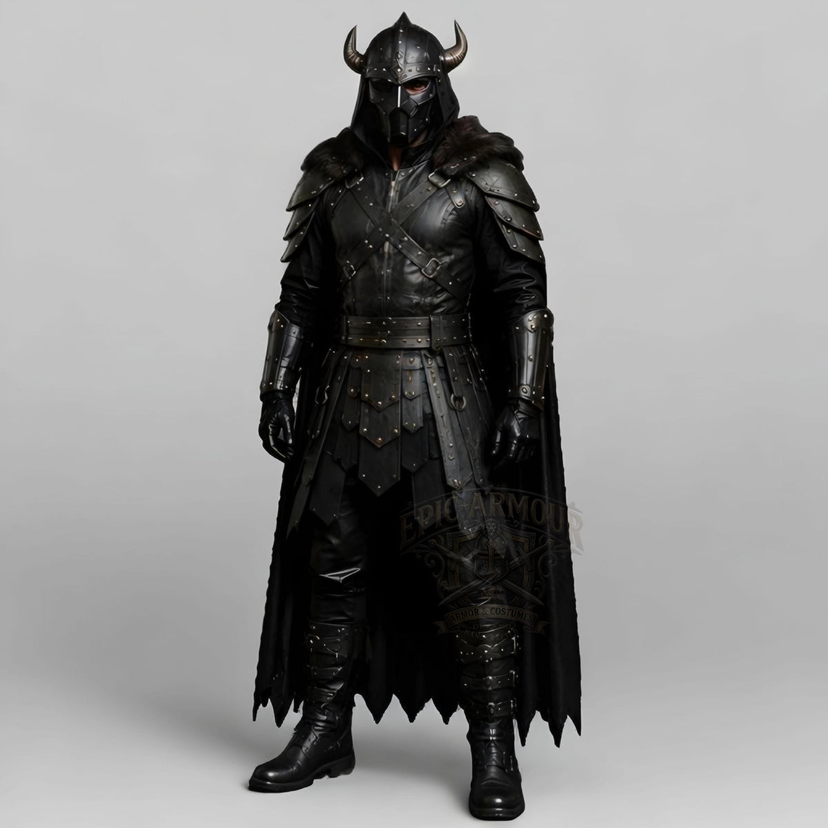 Black Leather Viking Armor
