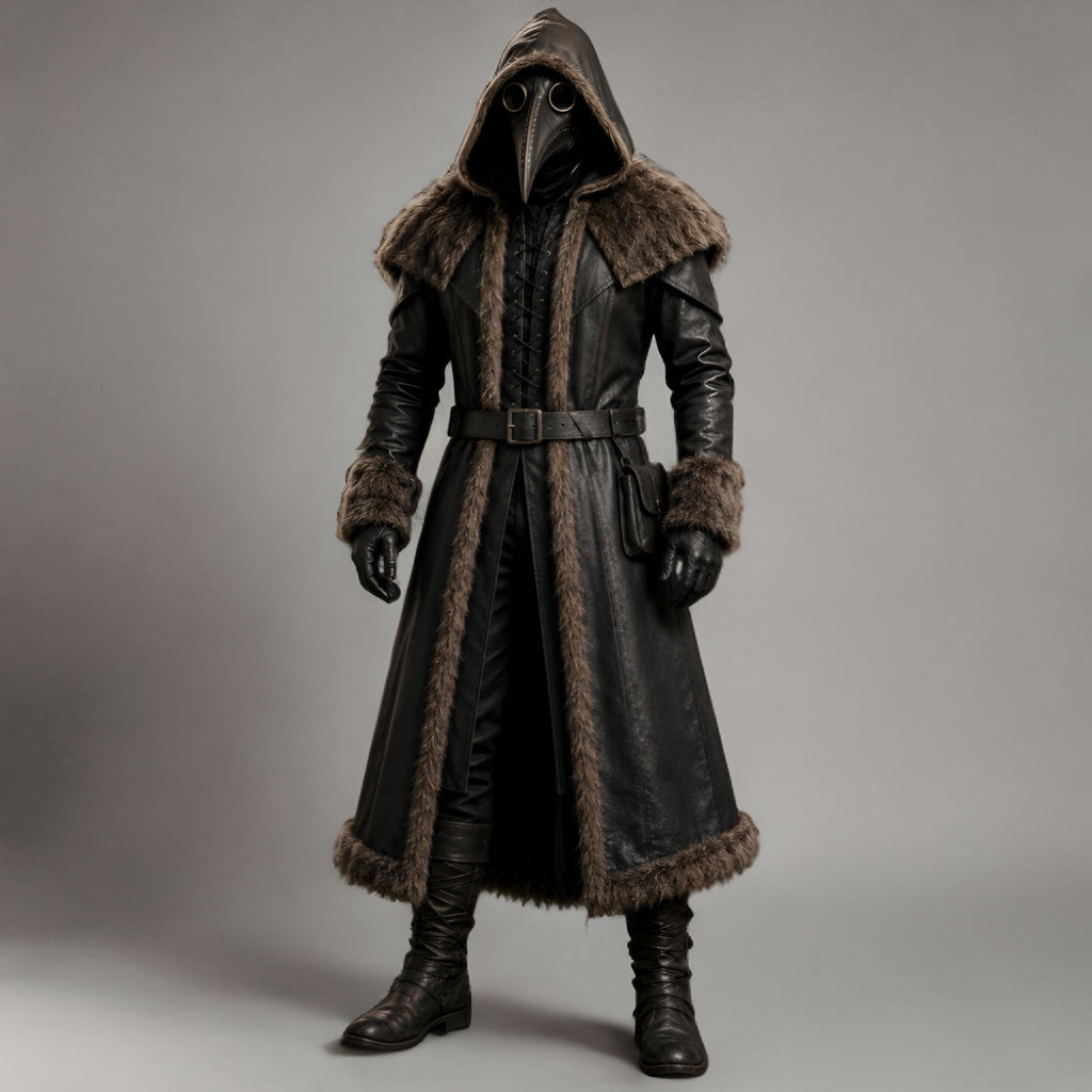 Handcrafted Leather Plague Doctor Costume