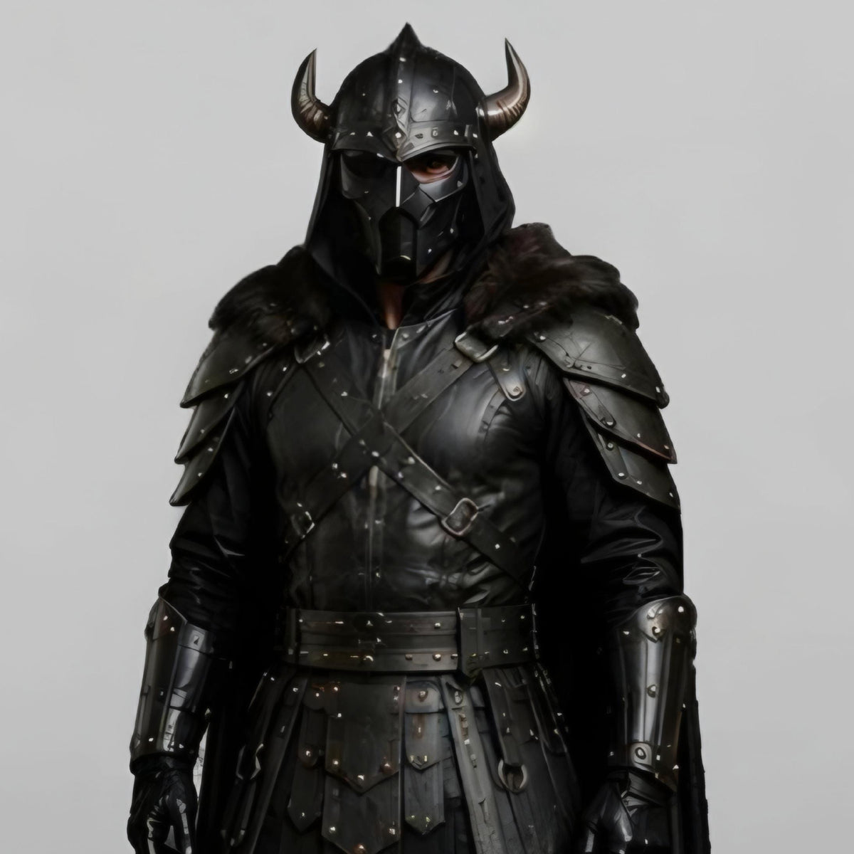 Black Leather Viking Armor