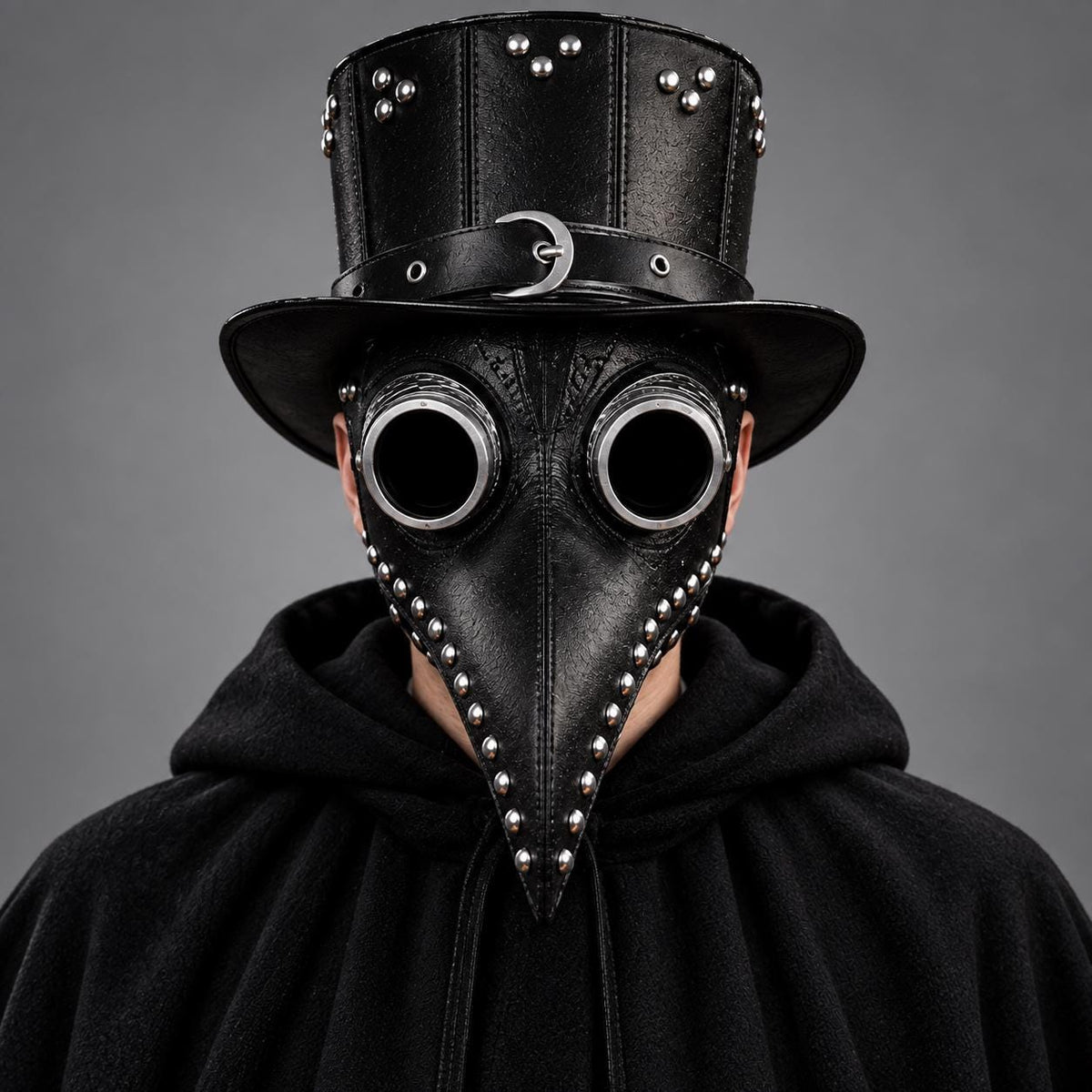 Black Plague Doctor Mask with Beak – Steampunk Gothic Halloween Mask - Verlain London