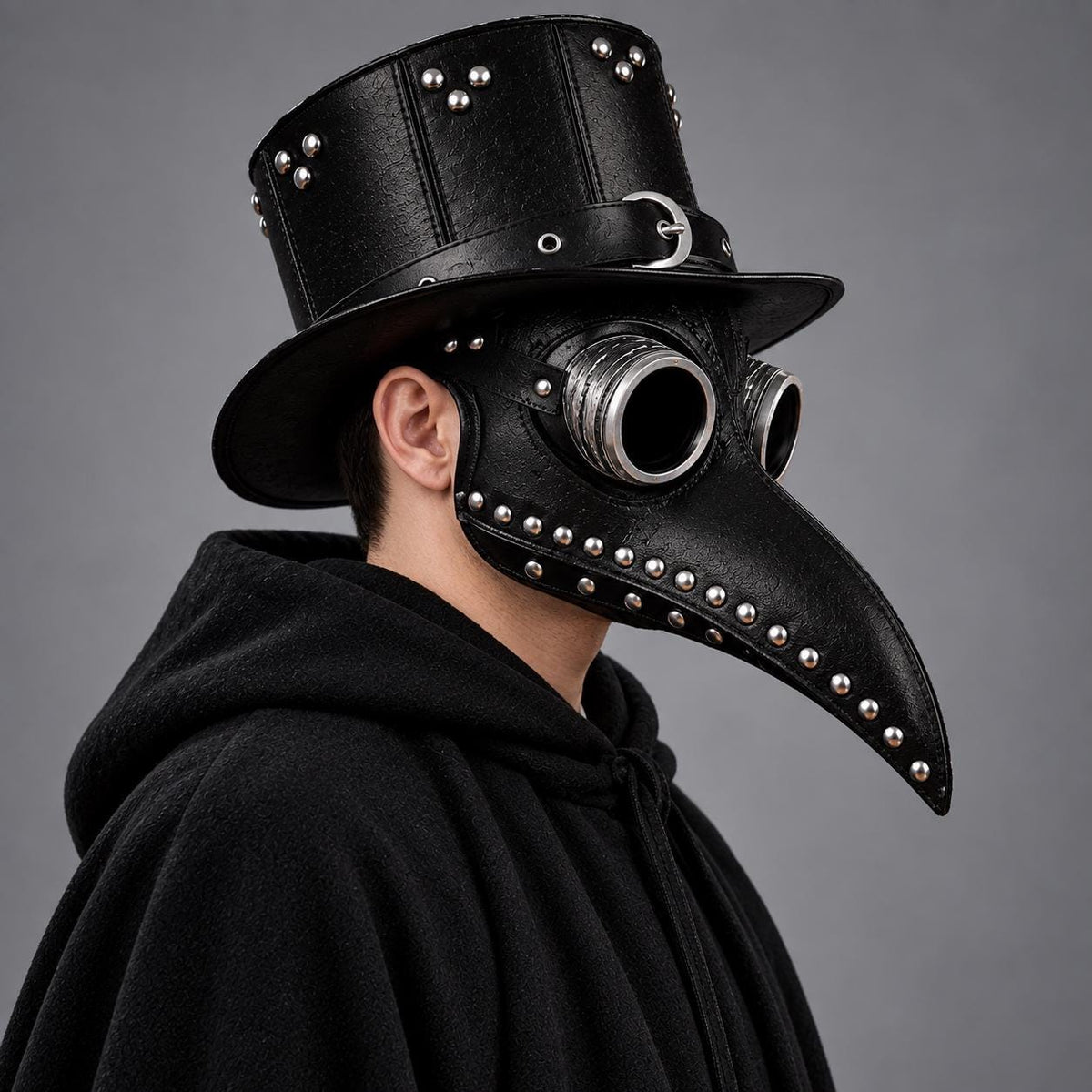 Black Plague Doctor Mask with Beak – Steampunk Gothic Halloween Mask - Verlain London