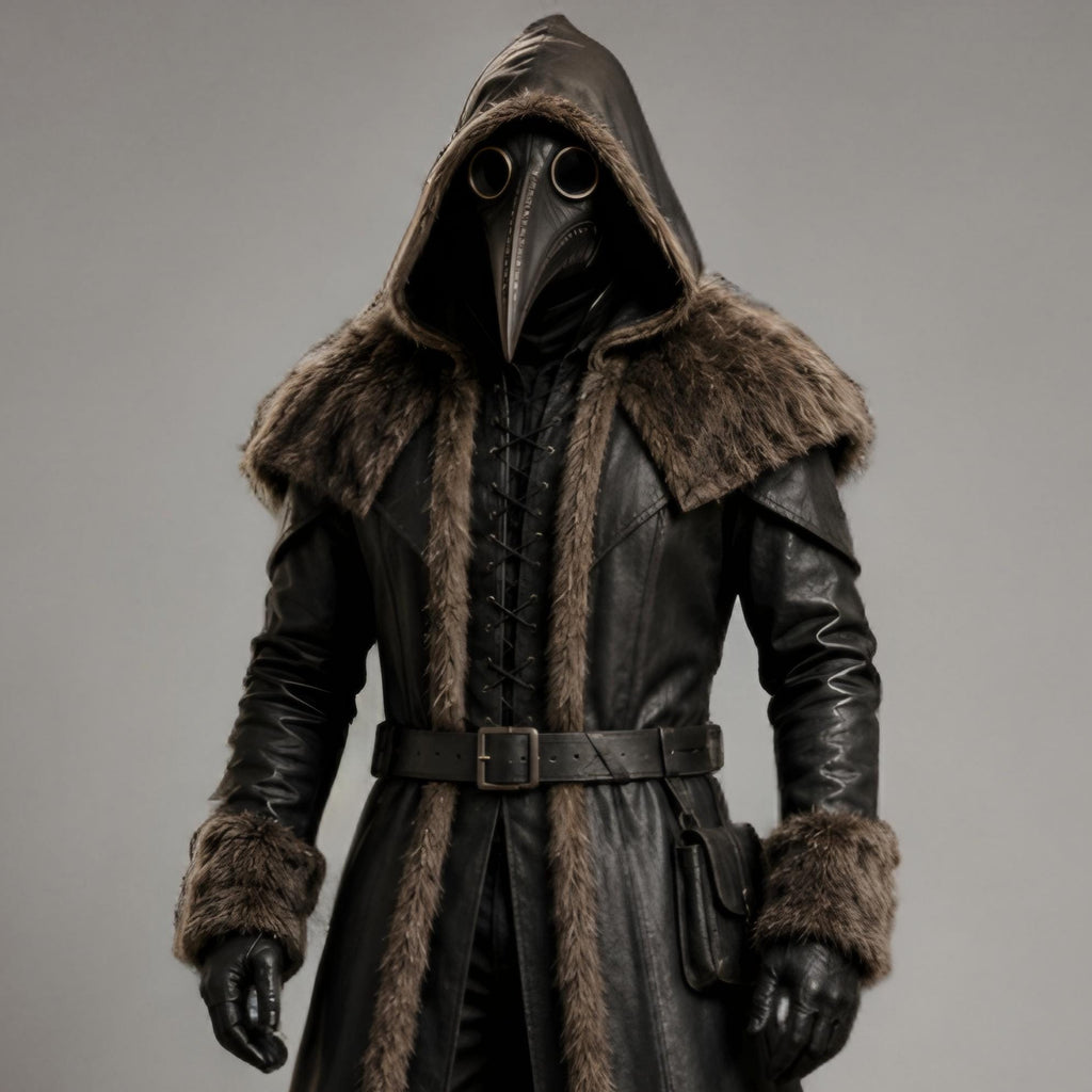 Handcrafted Leather Plague Doctor Costume