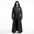 Genuine Leather Hooded Robe Coat (Halloween Costume) - Verlain London