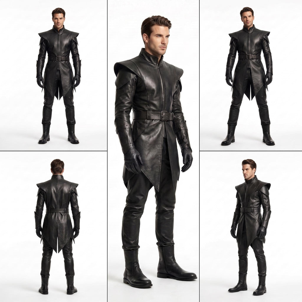 Men's Genuine Leather Ranger Armor Costume - Verlain London