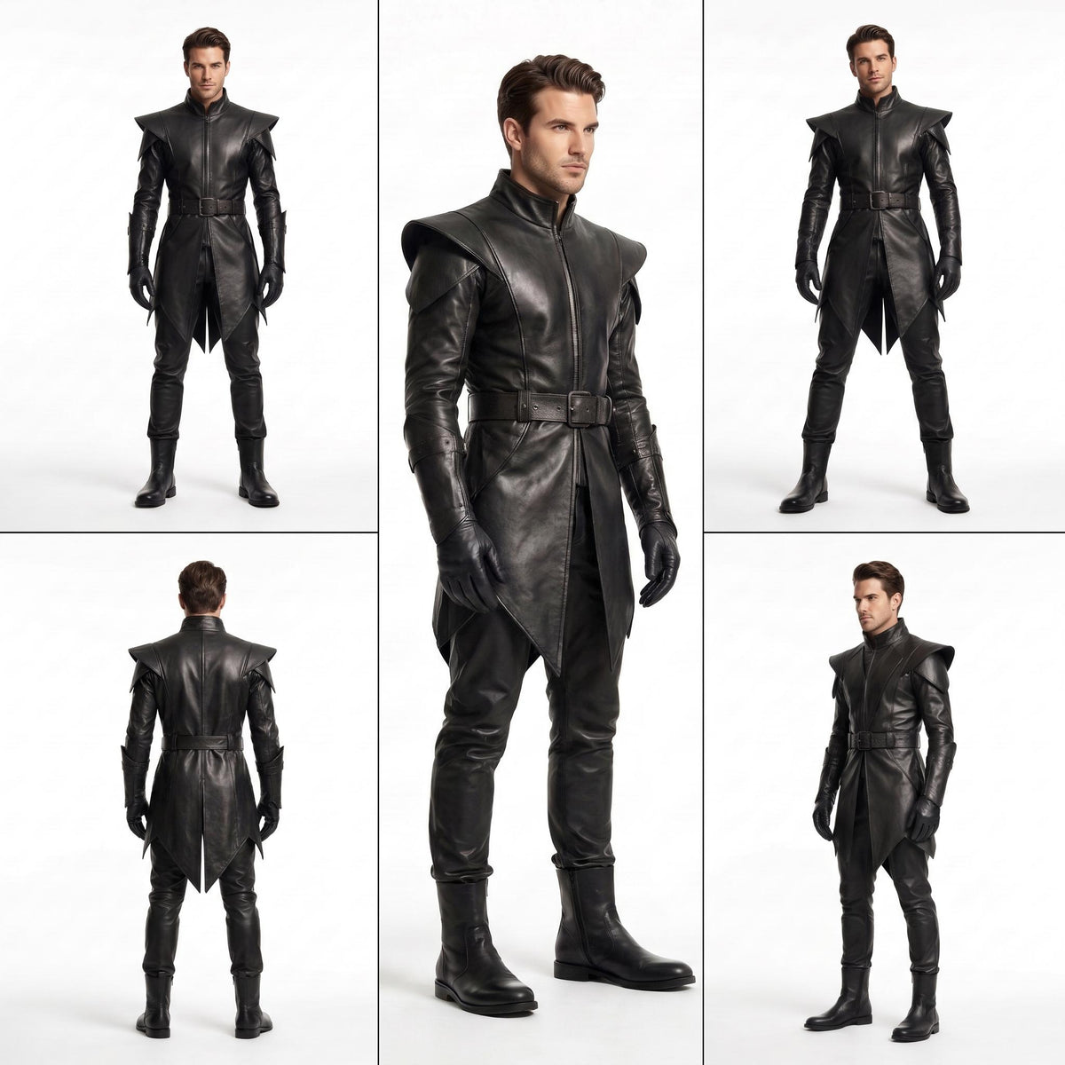 Men's Genuine Leather Ranger Armor Costume - Verlain London