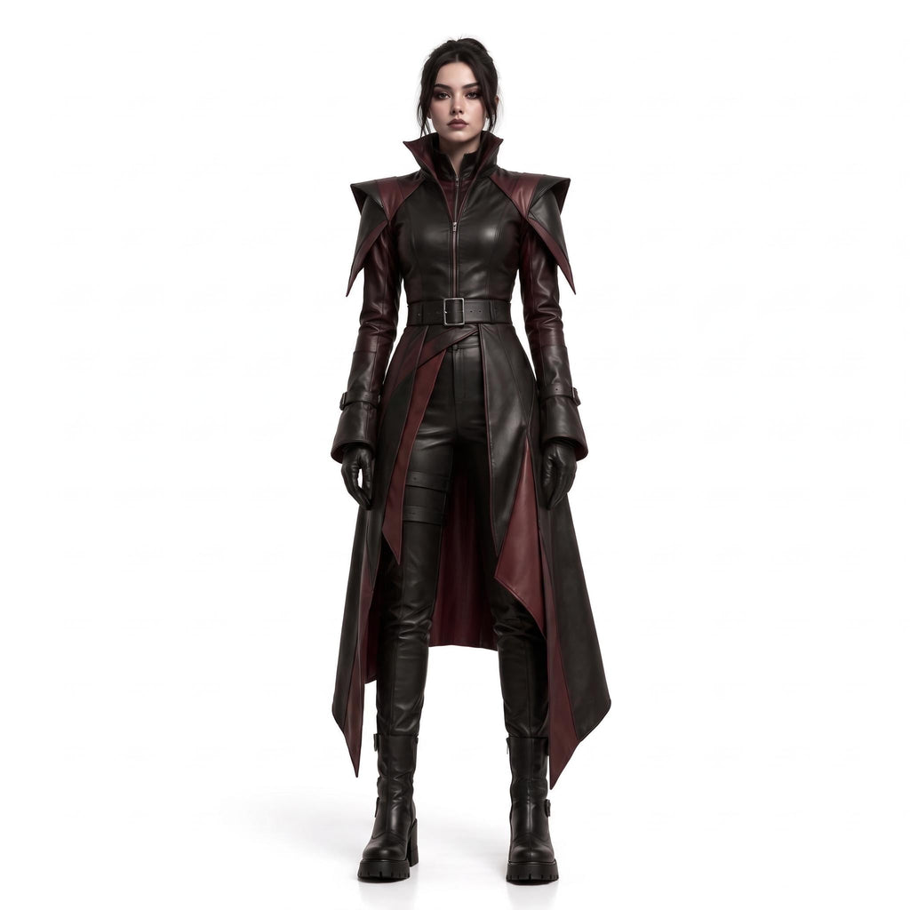 Women's Genuine Leather Warrior Costume - Verlain London