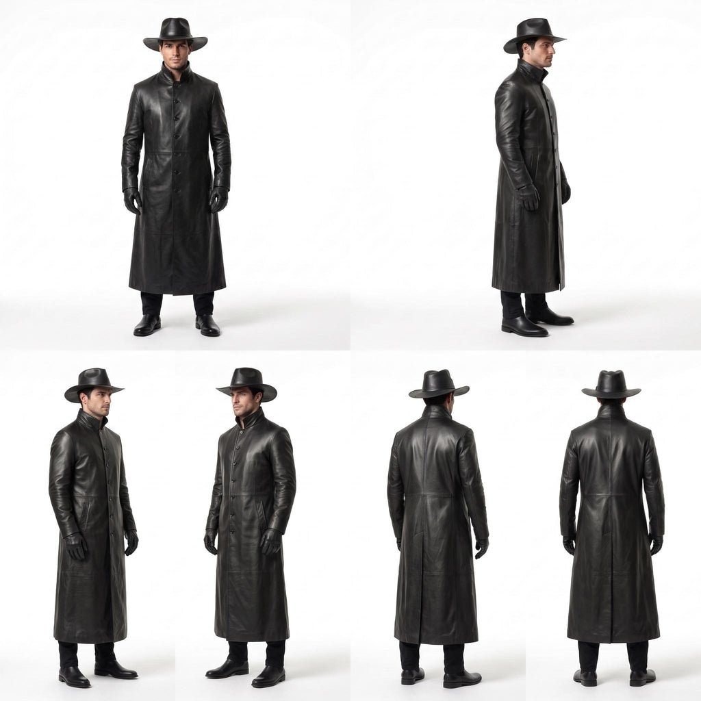 Men's Genuine Leather Gothic Wanderer Costume - Verlain London