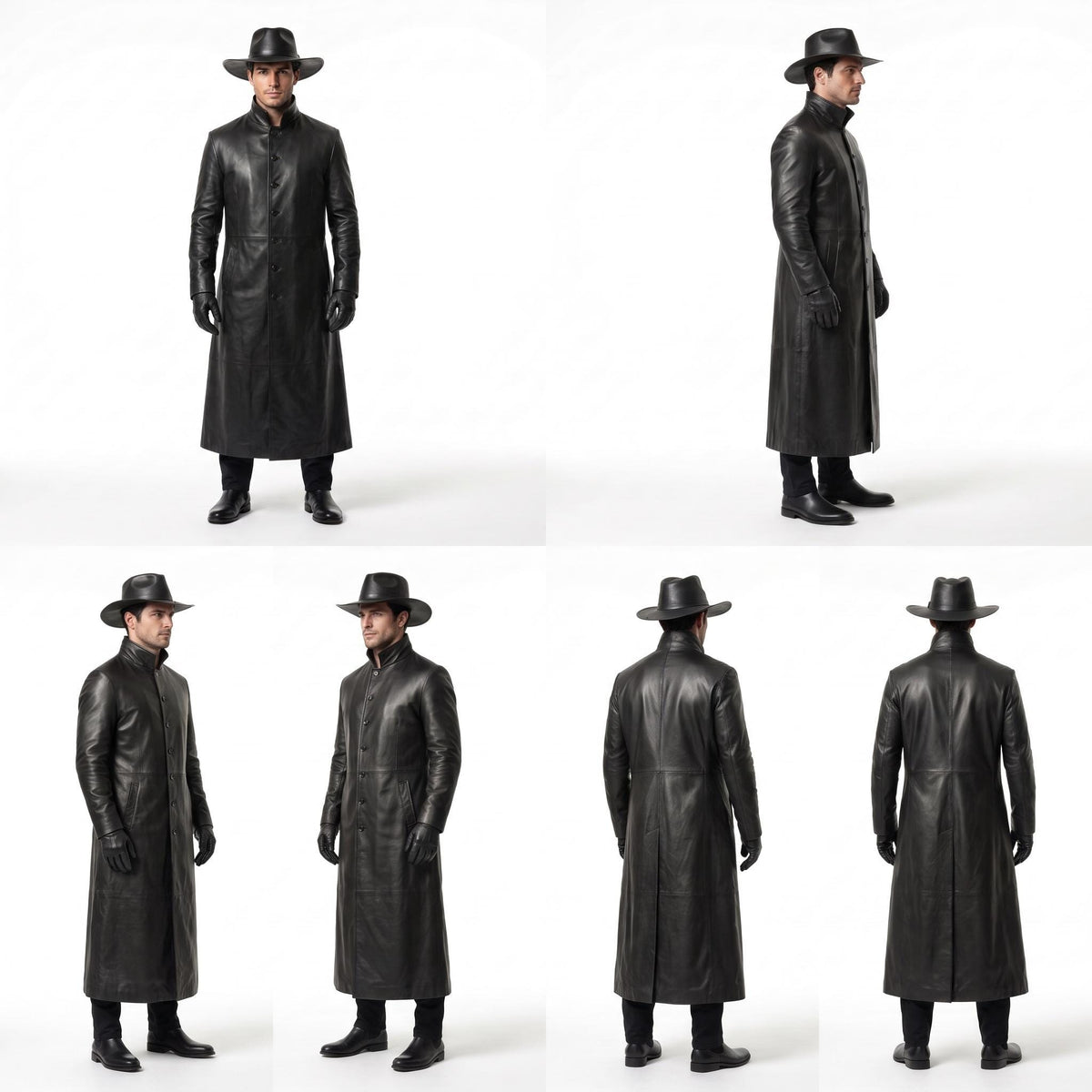 Men's Genuine Leather Gothic Wanderer Costume - Verlain London