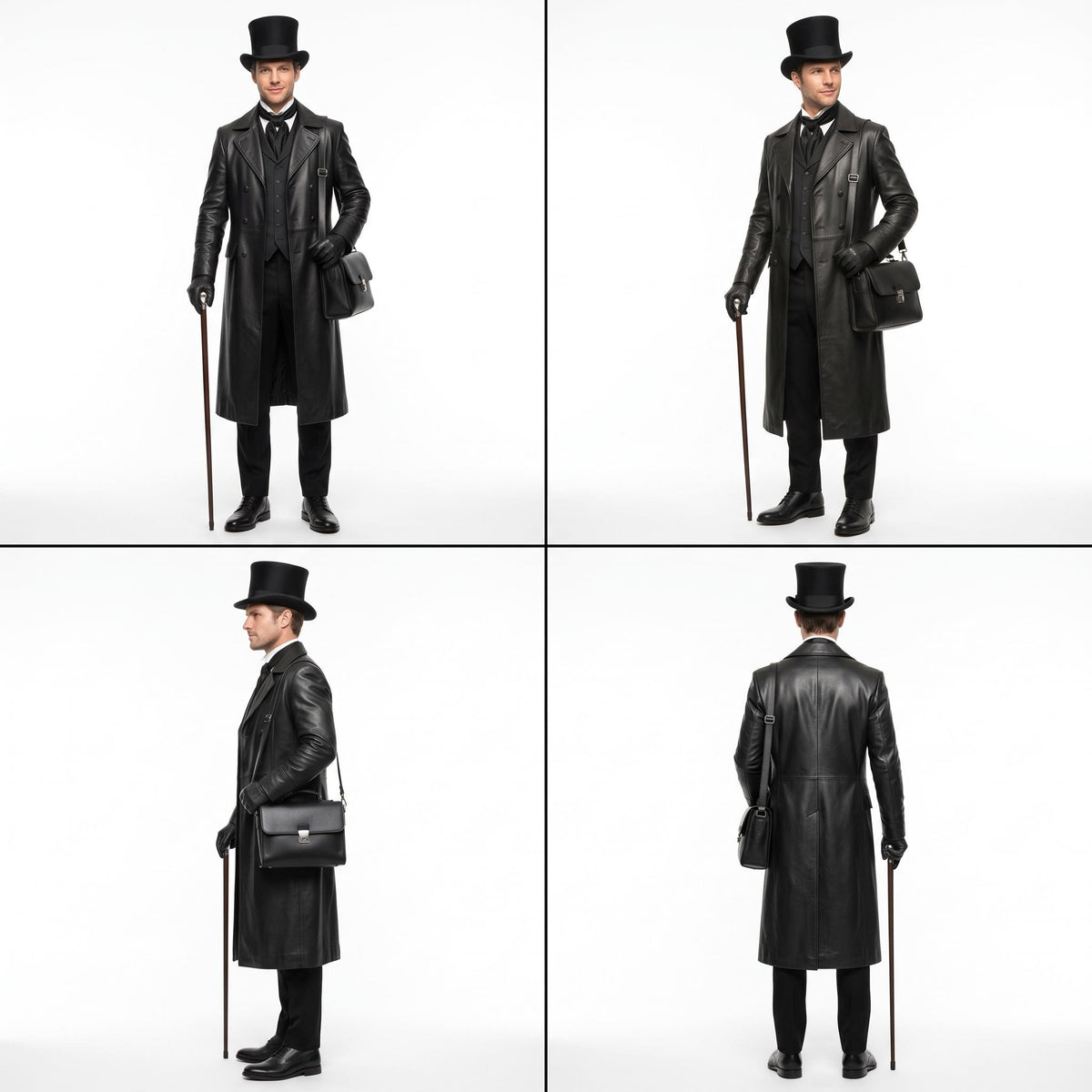 Men's Genuine Leather Steampunk Explorer Costume - Verlain London