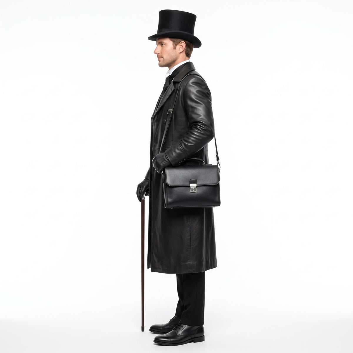 Men's Genuine Leather Steampunk Explorer Costume - Verlain London