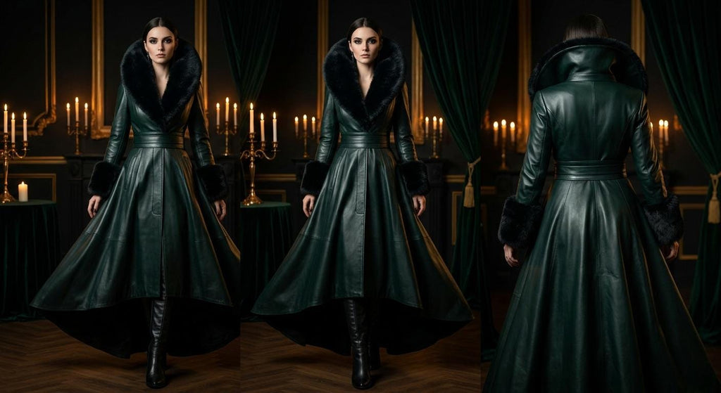 Women's Genuine Leather Fairytale Queen Costume - Verlain London