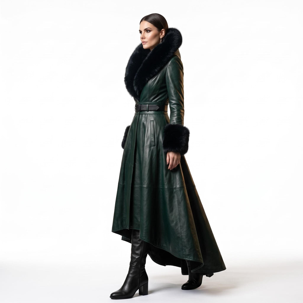 Women's Genuine Leather Fairytale Queen Costume - Verlain London