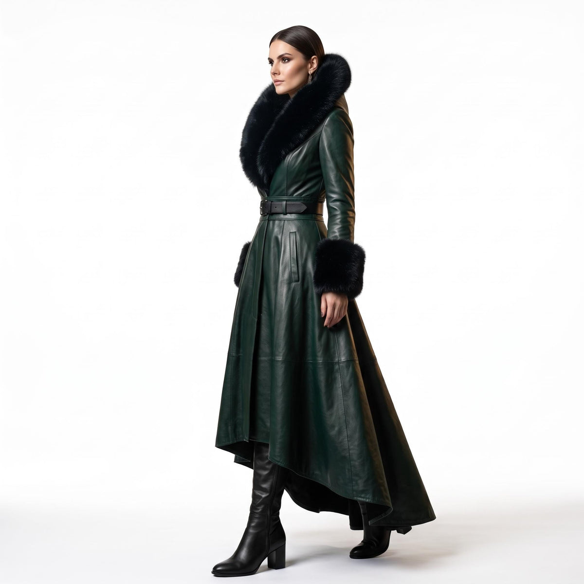 Women's Genuine Leather Fairytale Queen Costume - Verlain London
