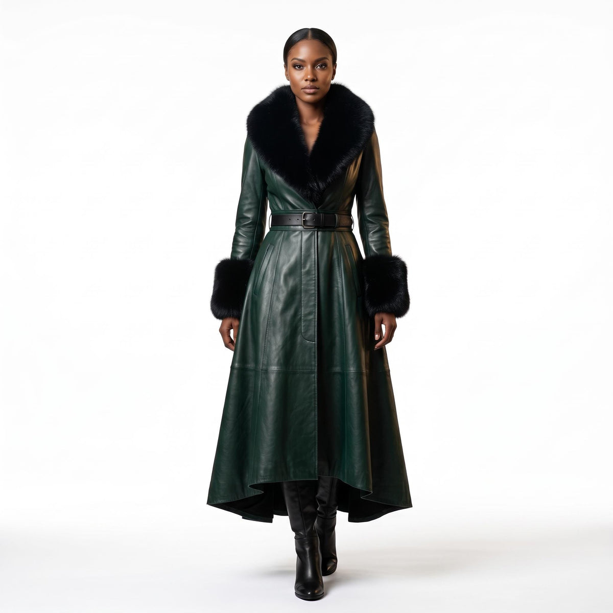 Women's Genuine Leather Fairytale Queen Costume - Verlain London
