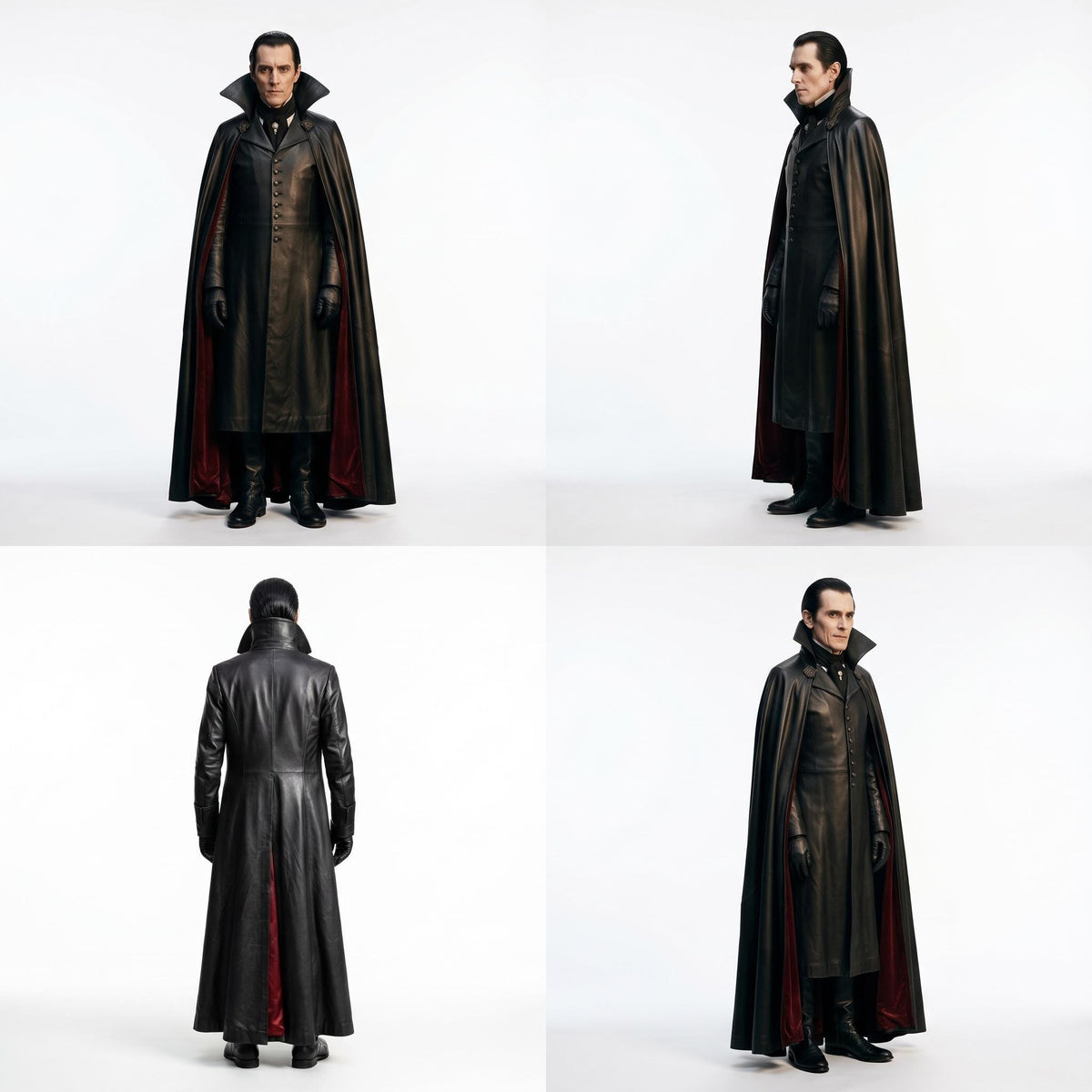 Men's Genuine Leather Vampire Count Costume - Verlain London
