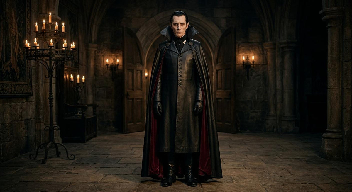 Men's Genuine Leather Vampire Count Costume - Verlain London
