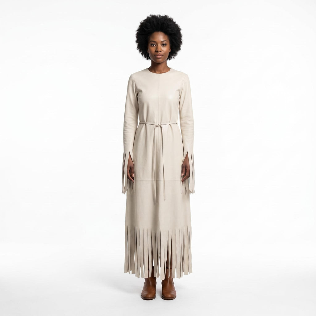 Women's Genuine Leather Boho Western Costume - Verlain London