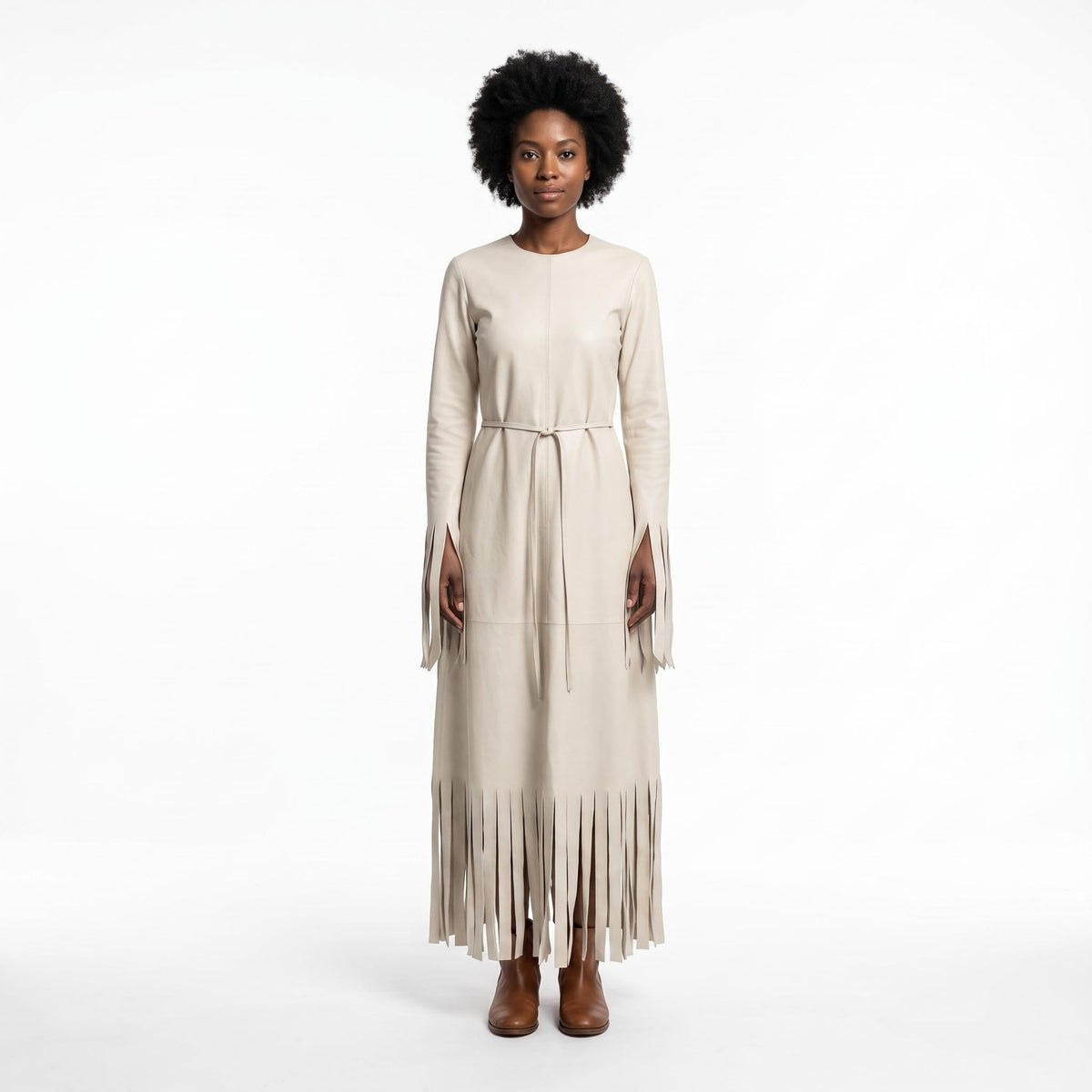 Women's Genuine Leather Boho Western Costume - Verlain London